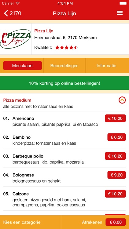 Pizza Lijn