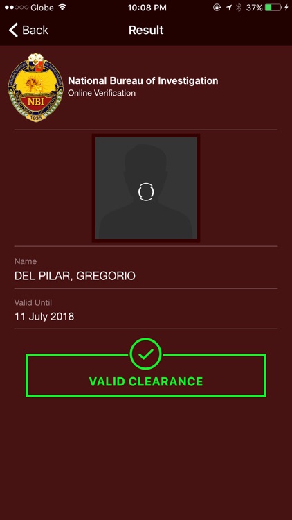 NBI Clearance Verification