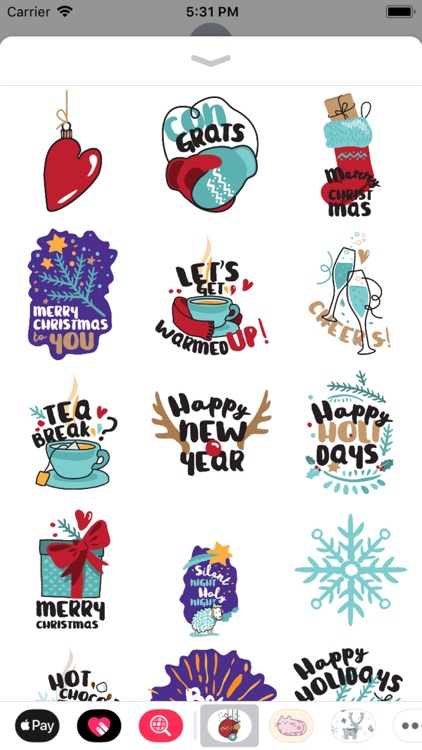 Awesome Christmas Stickers screenshot-3