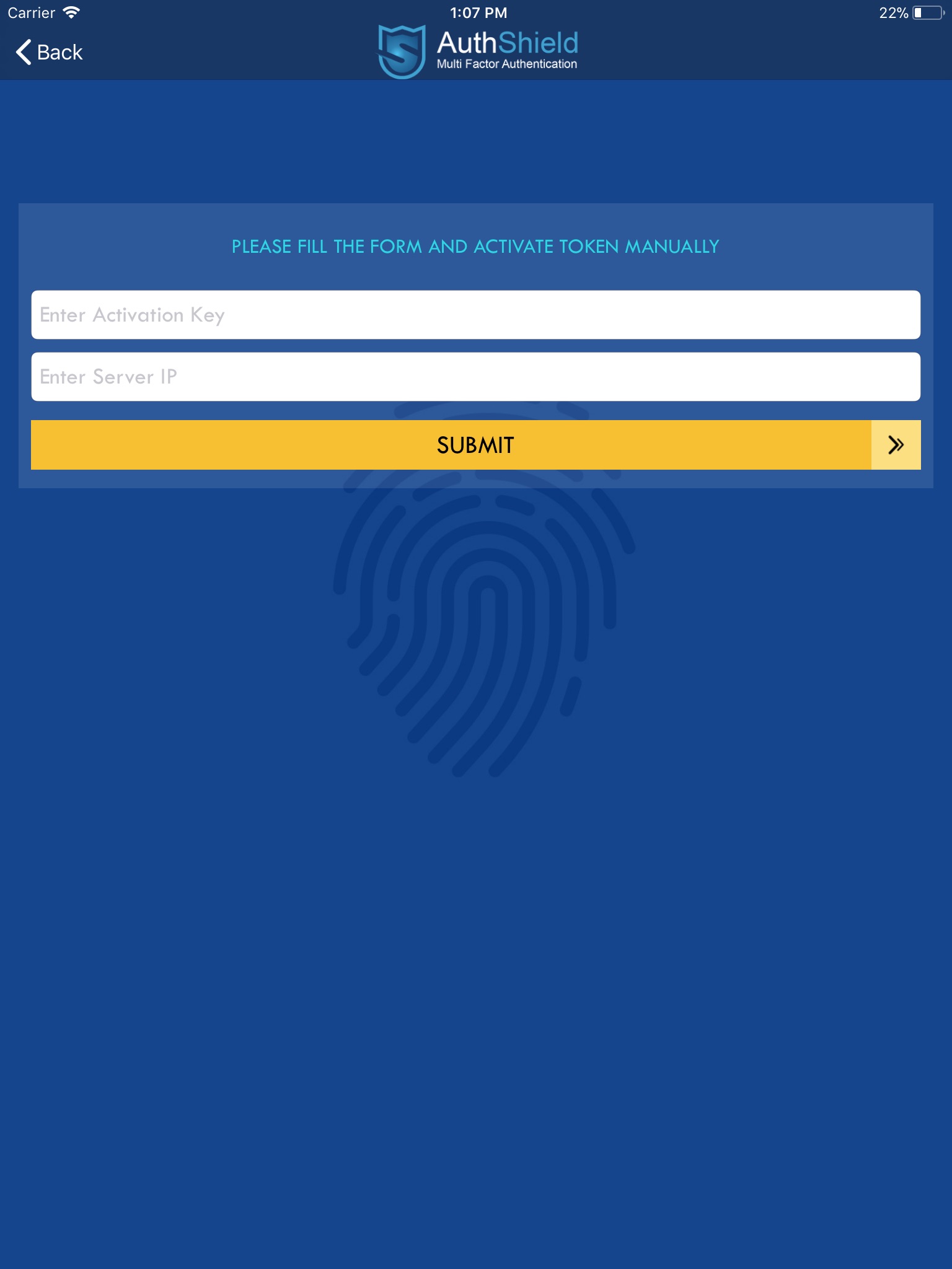 One Touch Authentication screenshot 4
