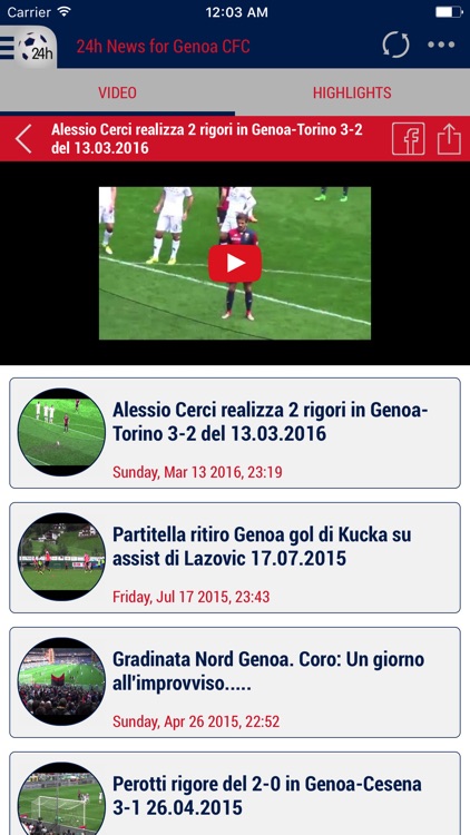 24h News for Genoa CFC screenshot-4