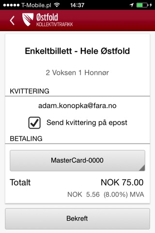 ØstfoldBillett (utgått) screenshot 2