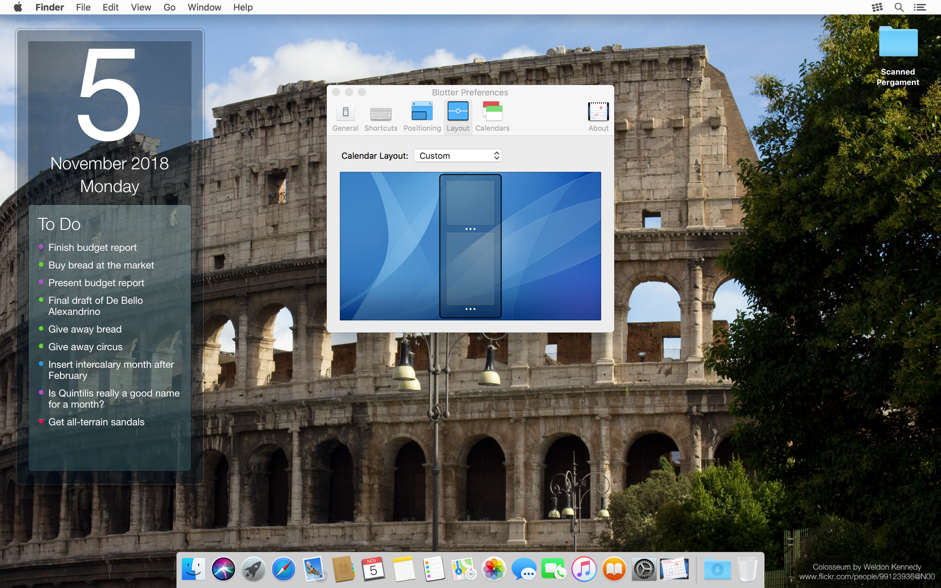 Blotter 2.2.5 Mac 破解版 精美的桌面日历工具