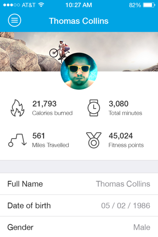Formupgrade fitness app - náhled