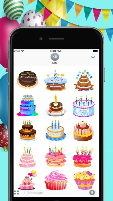 Birthday Cake Stickies screenshot 2