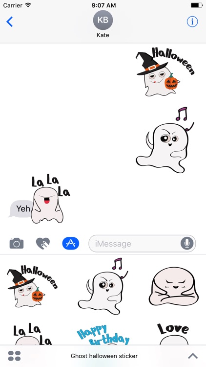 Ghost emoji and sticker