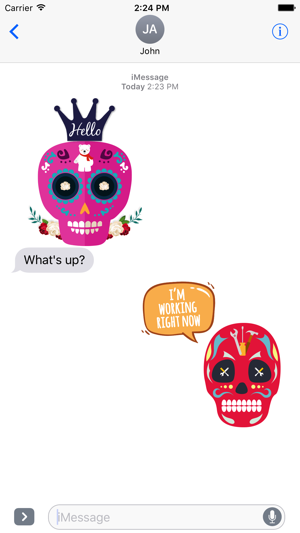 Animated Funny Skull Emoji(圖5)-速報App