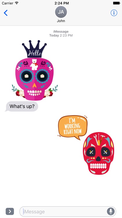 Animated Funny Skull Emoji screenshot-4