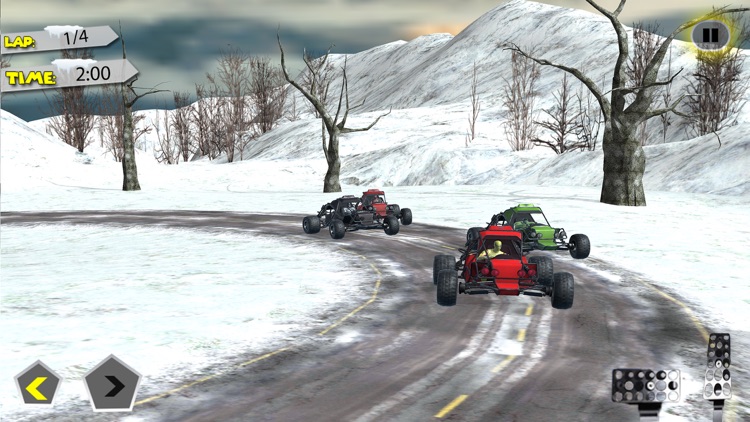 Buggy Car Snow Downhill Racing