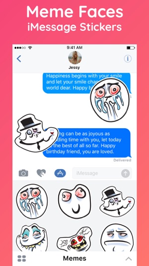 Memes Stickers for iMessage IM