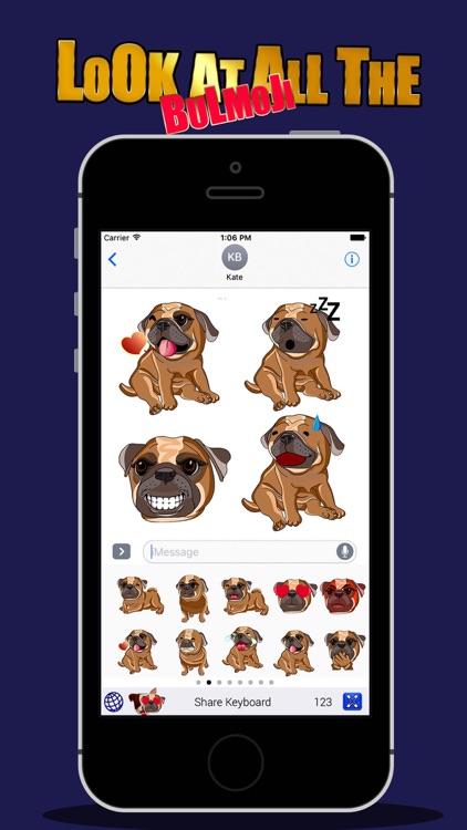 BulldogMoji - Bulldog Stickers screenshot-3