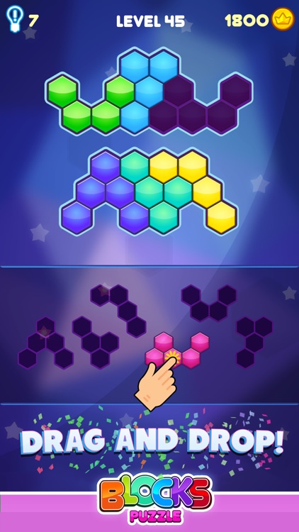 Blocks Puzzle - Hexagon Game