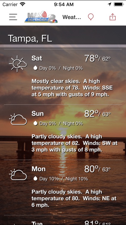 Max Defender 8 Weather App screenshot-3