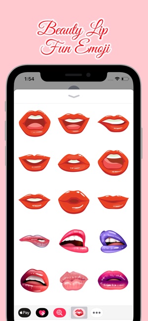 Beauty Lip Fun Emoji(圖3)-速報App