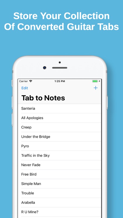 Tab to Notes