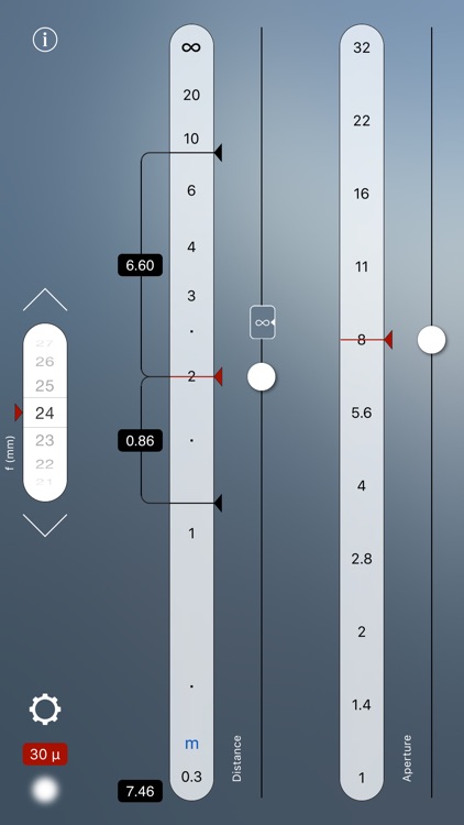 TrueDoF Depth of Field Calc