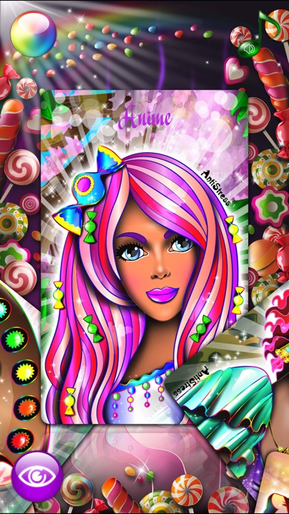 Candy Princess Adult Coloring