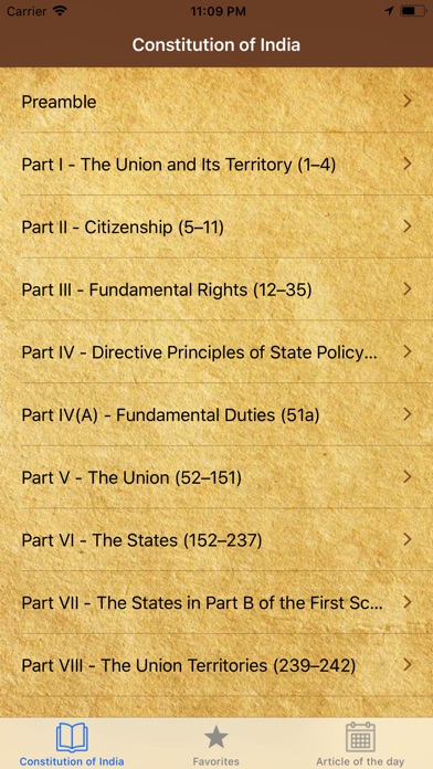 Constitution of India  English screenshot 2
