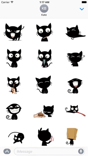 Black Cat the Dancer Stickers