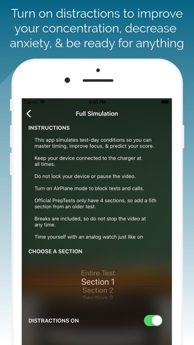 How to cancel & delete LSAT Proctor Timer - SimuGator from iphone & ipad 3
