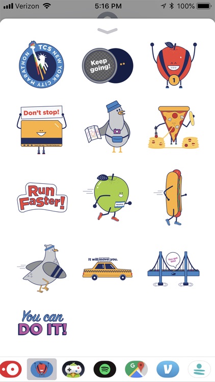 TCS NYC Marathon Sticker Pack screenshot-4