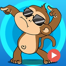 Dancing Monkey Stickers