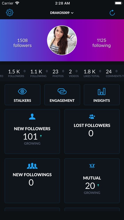 Followers for Instagram Spy by Fraoula - 422 x 750 jpeg 54kB