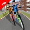 Become a professional bike rider with this crazy BMX bicycle racing game that puts you in impossible race tracks giving the feeling of cycling in olympic trails