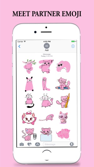 Pink Partner Stickers for iMessages(圖2)-速報App