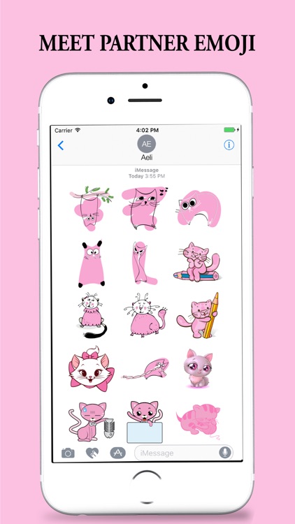 Pink Partner Stickers for iMessages