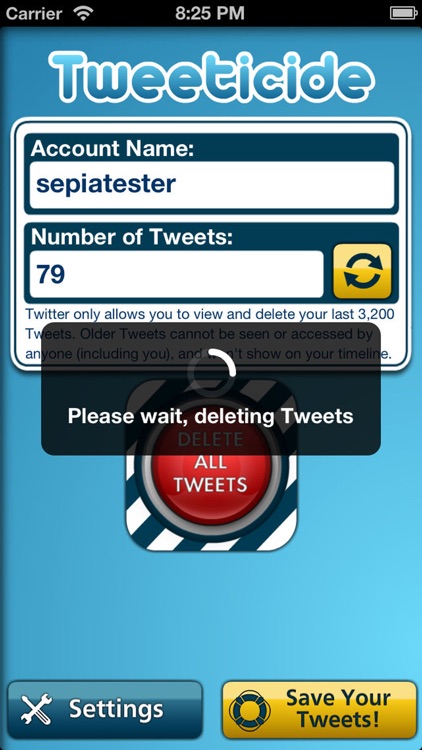 Tweeticide - Delete All Tweets