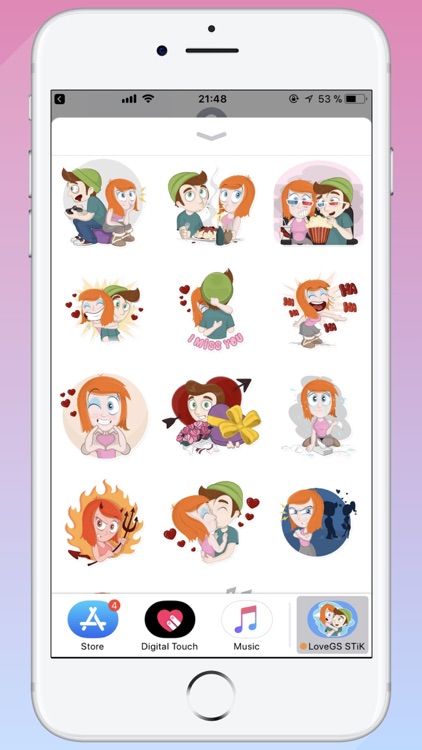 Stickers Love Story STiK