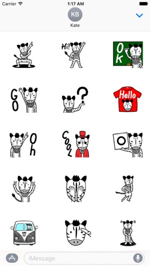 Zebra Man ZebraMoji Sticker(圖1)-速報App