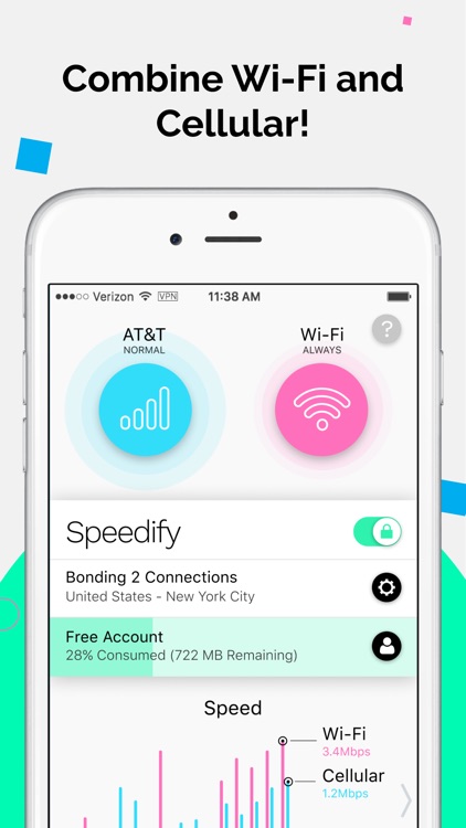 Speedify Bonding VPN screenshot-0