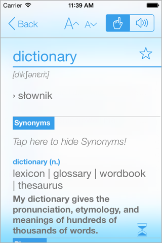 Dictionary Polish English screenshot 3