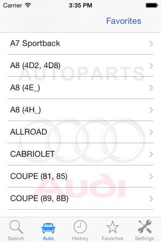 Autoparts for Audi screenshot 3