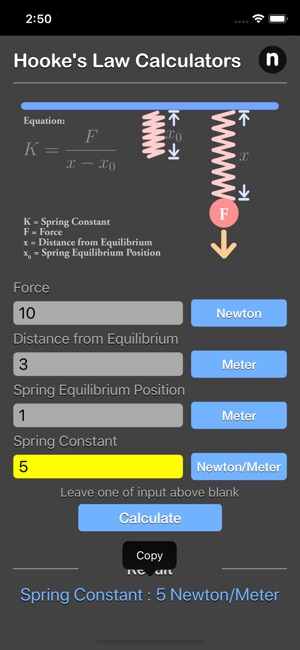 Hooke Law Calculator(圖2)-速報App