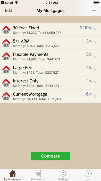 Mortgage Calculator review screenshots