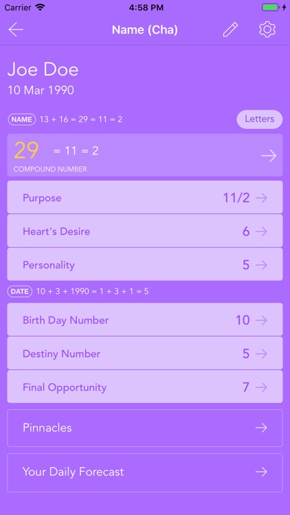 Pocket Numerology screenshot-3