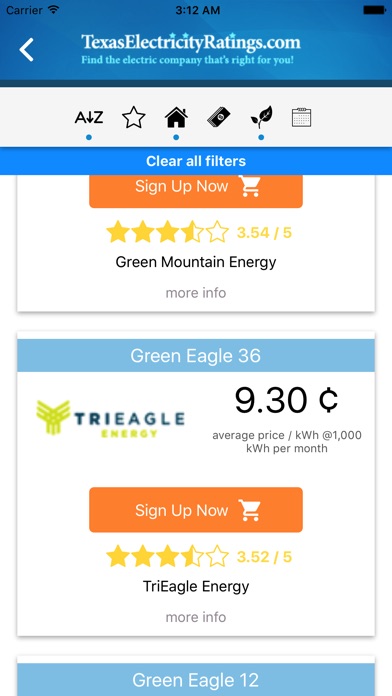 Texas Electricity Ratings screenshot 4