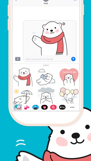 Polly Polarbear Stickers(圖2)-速報App