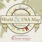 Boardroom World & USA Map