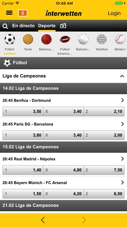 Interwetten Apuestas Deportes screenshot-3