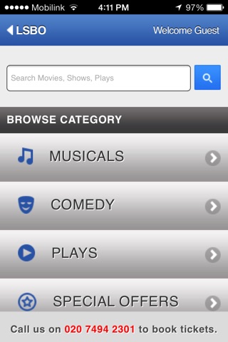 LSBO London Theatre Tickets screenshot 2