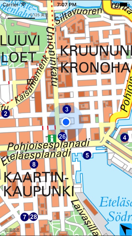 Map of Helsinki 中文