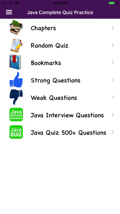 Java Complete Quiz Practice