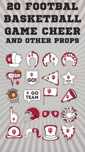 Indiana Hoosiers Selfie Stickers(圖3)-速報App