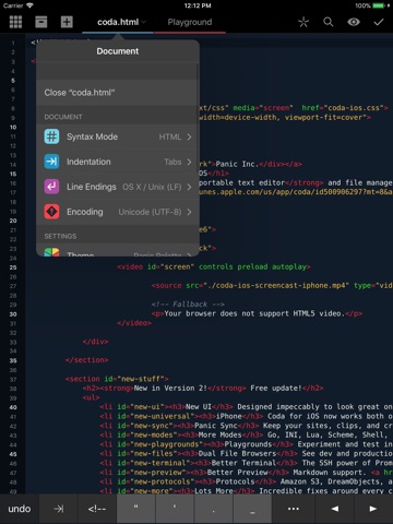 Code Editor by Panic screenshot 3