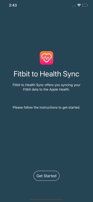 Fitbit to Health Sync