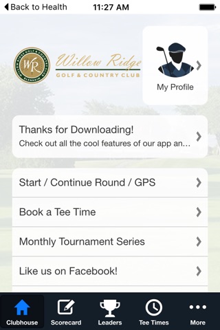 Willow Ridge GCC screenshot 2